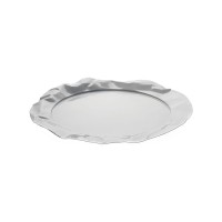 Tabuleiro Redondo – Prateado – Foix – Alessi