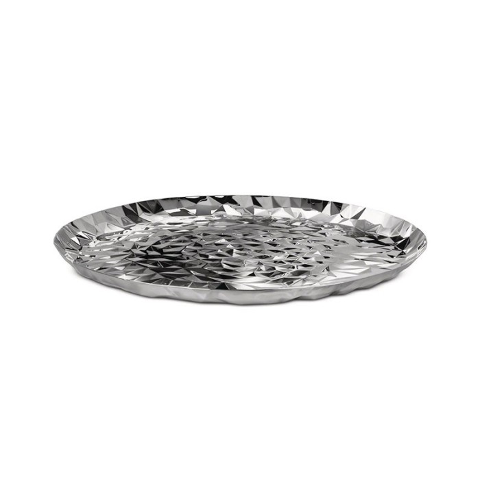 Tabuleiro Redondo 40cm – Prateado – Joy Nº3 – Alessi