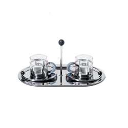 5cm – Inox e Preto – MG34 – Alessi