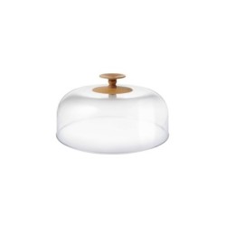 Campânula em PMMA – Castanho e Transparente – Dressed in Wood – Alessi