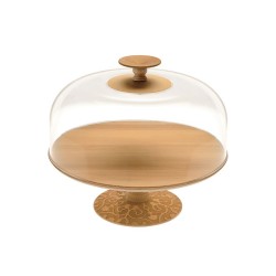 Campânula em PMMA – Castanho e Transparente – Dressed in Wood – Alessi