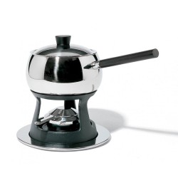 Conjunto de Fondue Bourguignonne – Prateado e Preto – Mami – Alessi