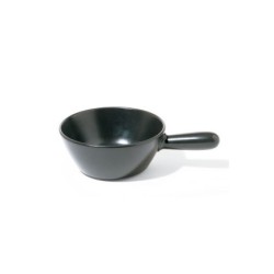 Panela para Fondue em Cerâmica – Prateado e Preto – Mami – Alessi