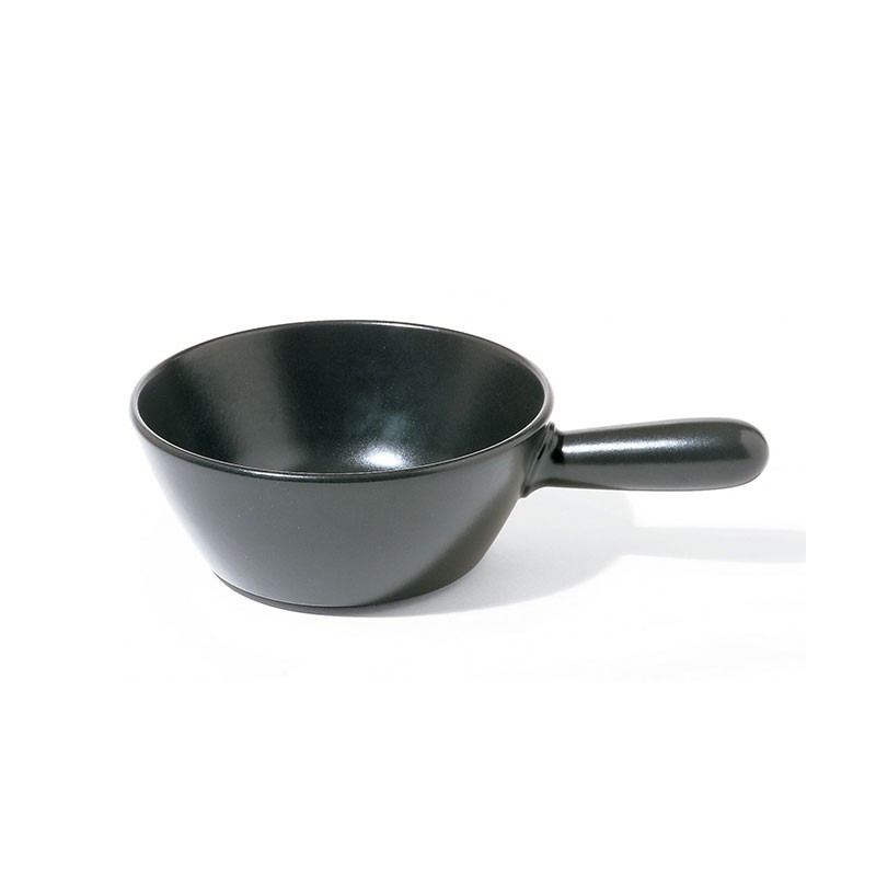 Panela para Fondue em Cerâmica – Prateado e Preto – Mami – Alessi