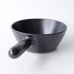 Panela para Fondue em Cerâmica – Prateado e Preto – Mami – Alessi