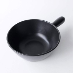 Panela para Fondue em Cerâmica – Prateado e Preto – Mami – Alessi
