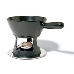 Panela para Fondue em Cerâmica – Prateado e Preto – Mami – Alessi