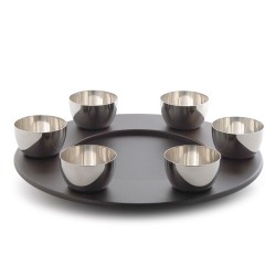 Conjunto de 3 Taças para Fondue – Prateado – Mami – Alessi