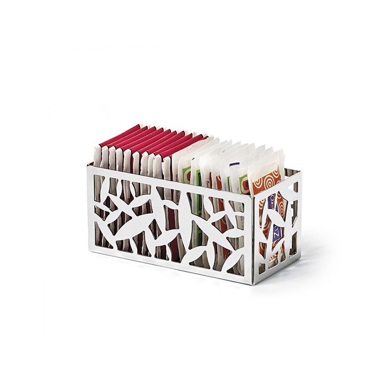 Recipiente para Saquetas de Chá/Açúcar – Prateado – Cactus! – Alessi