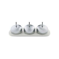 Compoteira de 3 Compartimentos – Branco – Dressed – Alessi