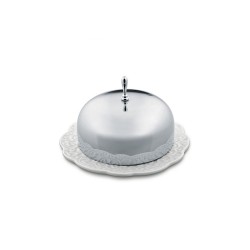 Manteigueira 12cm – Inox e Branco – Dressed – Alessi