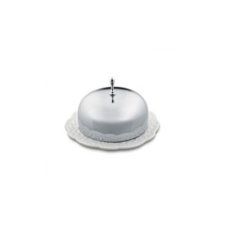 Manteigueira 12cm – Inox e Branco – Dressed – Alessi