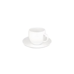 Conjunto de 4 Pires para Chávena de Chá – Branco – All-Time – A Di Alessi