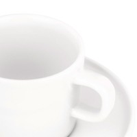 Conjunto de 4 Pires para Mocaccino – Branco – PlateBowlCup – A Di Alessi