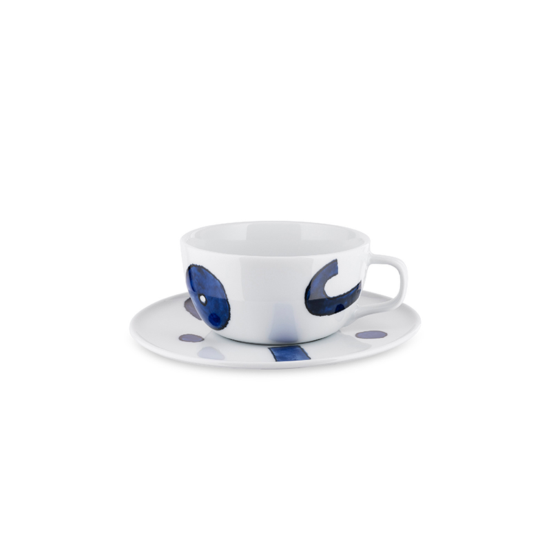 Conjunto de 4 Chávenas para Chá com Pires – Branco – Yunokiware – Alessi
