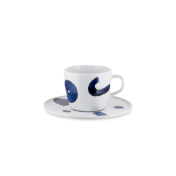 Conjunto de 4 Chávenas Café com Pires – Branco – Yunokiware – Alessi