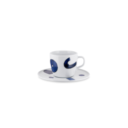 Conjunto de 4 Chávenas Café com Pires – Branco – Yunokiware – Alessi