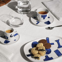Conjunto de 4 Chávenas Café com Pires – Branco – Yunokiware – Alessi