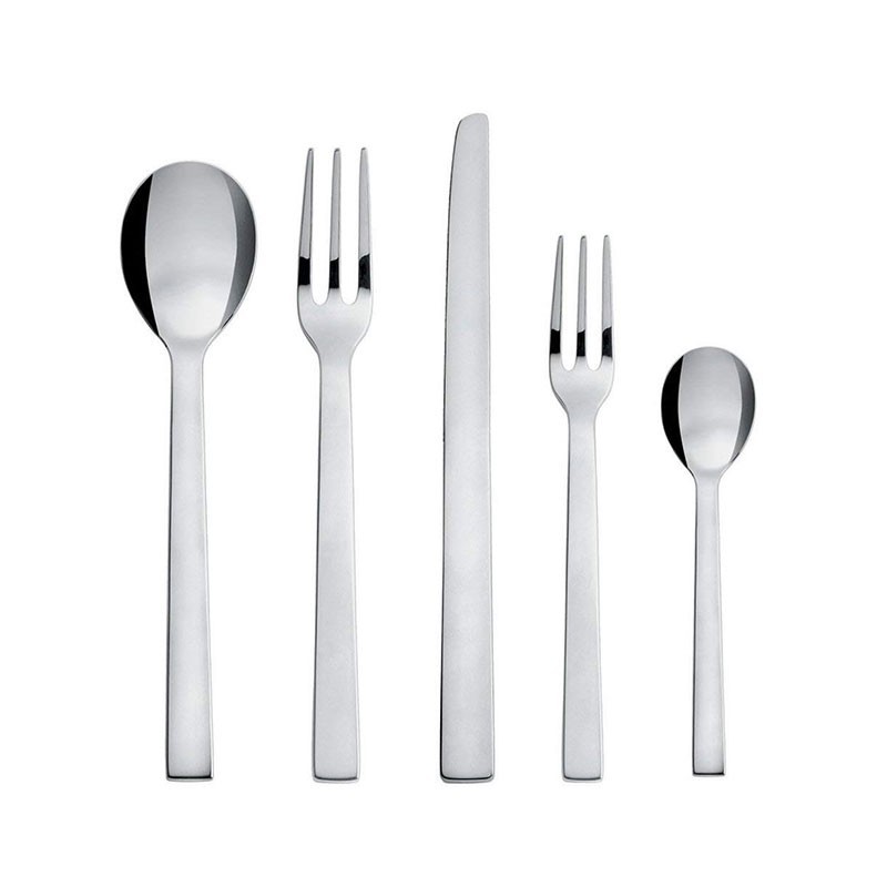 Faqueiro de 5 Peças – Prateado – Santiago – Alessi