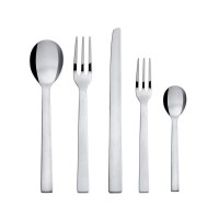 Faqueiro de 5 Peças – Prateado – Santiago – Alessi
