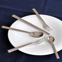 Faqueiro de 5 Peças – Prateado – Santiago – Alessi