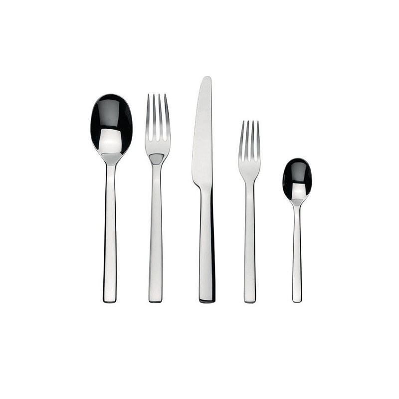 Faqueiro de 5 Peças – Prateado – Ovale – Alessi