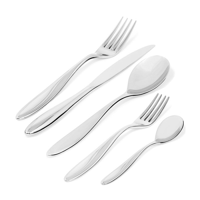 Faqueiro de 5 Peças Monobloco – Prateado – Mami – Alessi
