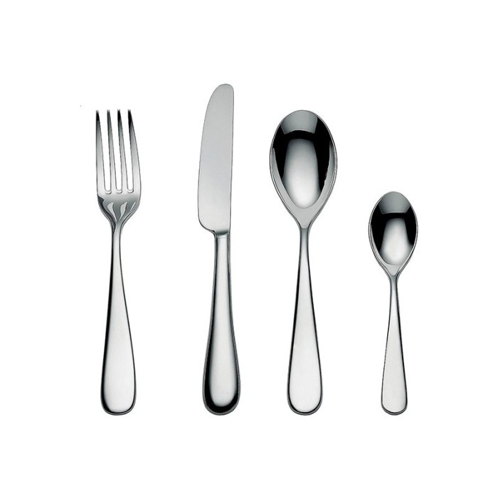 Faqueiro de 24 Peças – Prateado – Nuovo Milano – Alessi