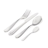 Faqueiro de 24 Peças Monobloco – Prateado – Nuovo Milano – Alessi
