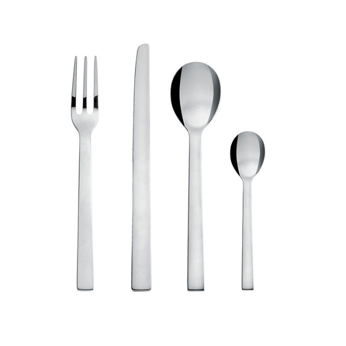 Faqueiro de 24 Peças – Prateado – Santiago – Alessi