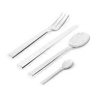 Faqueiro de 24 Peças – Prateado – Santiago – Alessi