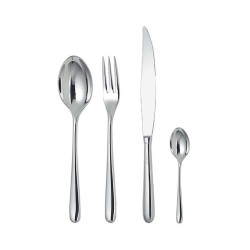 Faqueiro de 24 Peças – Prateado – Caccia – Alessi