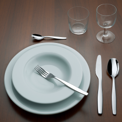 Faqueiro de 5 Peças – Prateado – Itsumo – A Di Alessi