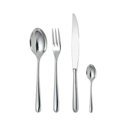 Faqueiro de 24 Peças Monobloco – Prateado – Caccia – Alessi