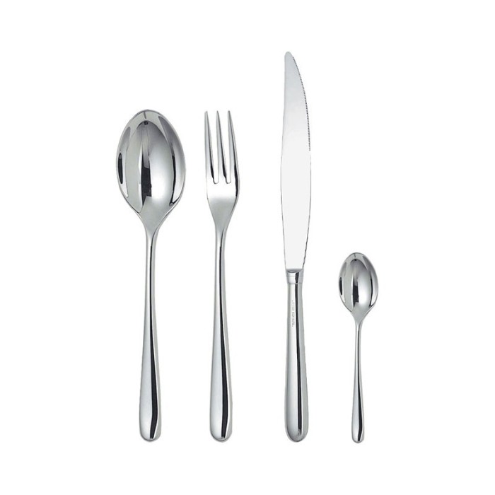 Faqueiro de 24 Peças Monobloco – Prateado – Caccia – Alessi