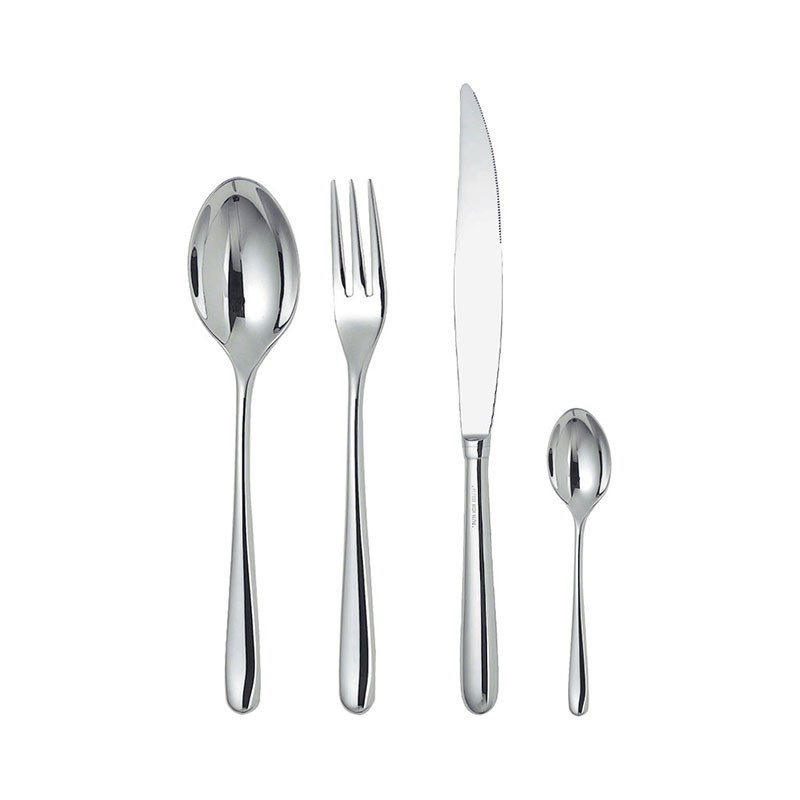 Faqueiro de 24 Peças Monobloco – Prateado – Caccia – Alessi