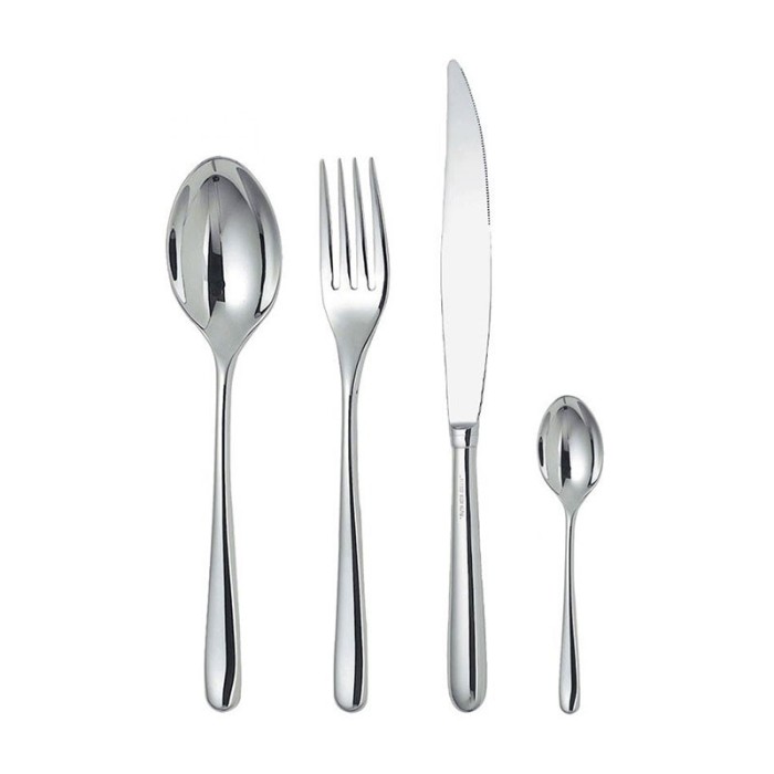 Faqueiro de 24 Peças – Prateado – Caccia R – Alessi