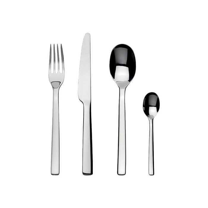 Faqueiro de 24 Peças – Prateado – Ovale – Alessi