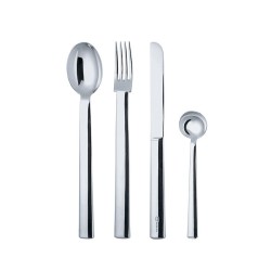 Faqueiro de 24 Peças – Inox – Rundes Modell – Officina Alessi