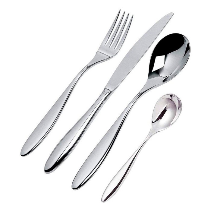 Faqueiro de 4 Peças – Prateado – Mami – Alessi