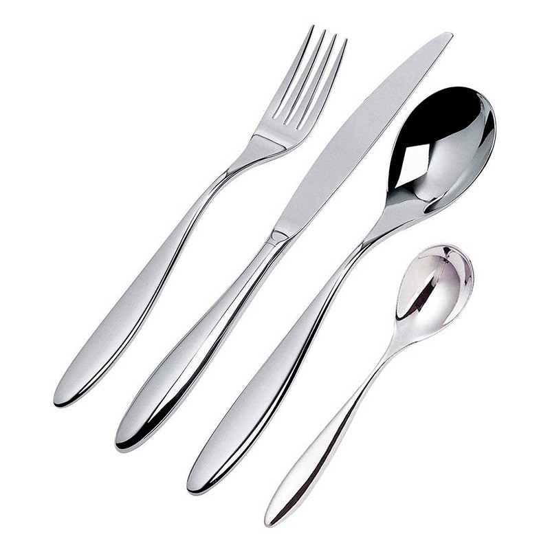 Faqueiro de 4 Peças – Prateado – Mami – Alessi