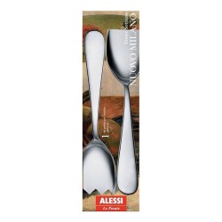 Talheres de Servir Salada – Prateado – Nuovo Milano – Alessi