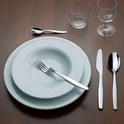 Conjunto de 6 Colheres de Sopa – Prateado – Itsumo – A Di Alessi