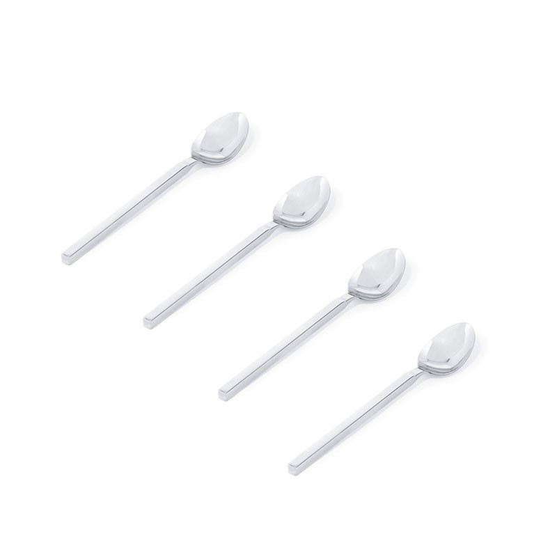Conjunto de 4 Colheres para Mocaccino – Prateado – Dry – Alessi