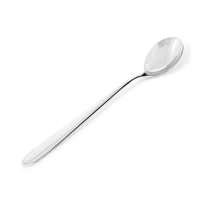 Conjunto de 6 Colheres para Bebidas Longas – Prateado – Nuovo Milano – Alessi