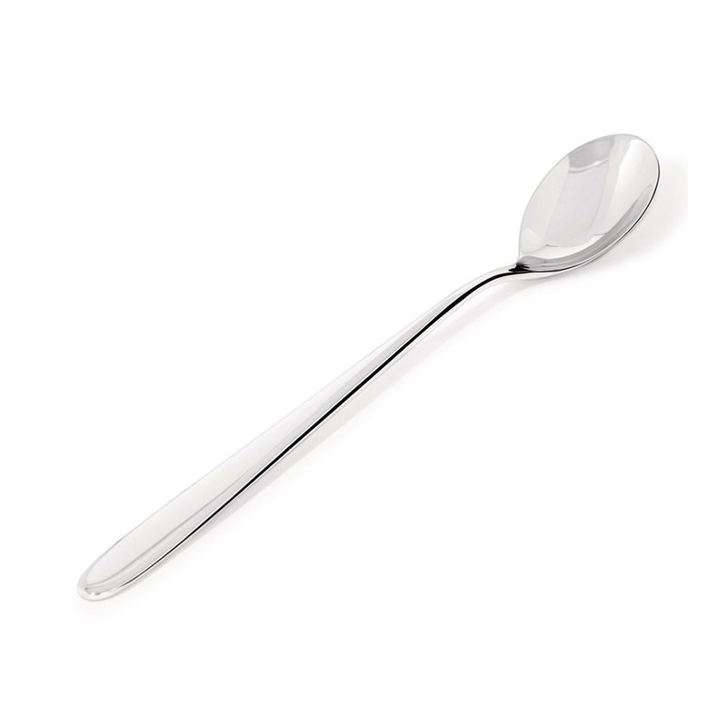 Conjunto de 6 Colheres para Bebidas Longas – Prateado – Nuovo Milano – Alessi