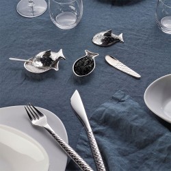 Conjunto de 6 Garfos para Peixe – Prateado – Colombina Fish – Alessi
