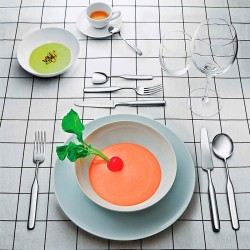 Conjunto de 6 Garfos de Sobremesa – Prateado – Collo-Alto – Alessi