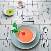 Conjunto de 6 Garfos de Sobremesa – Prateado – Collo-Alto – Alessi