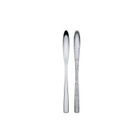 Conjunto de 6 Colheres para Latte Macchiato – Prateado – Dressed – Alessi